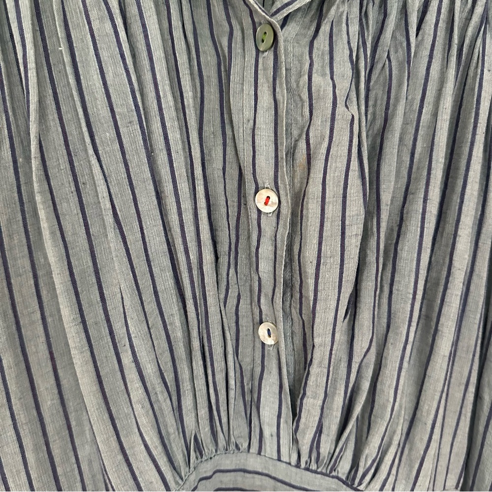 Matta Striped Midi Dress Blue size Small - Picture 6 of 10